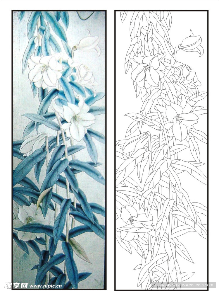 兰花装饰画