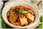 五花肉蒸煎干子