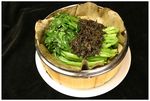 笼仔榄菜蒸菜心