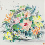 仿宋人花篮