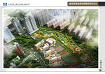 小区建筑鸟瞰图