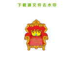 全新绘制椅子王座矢量图