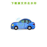 手绘智能汽车矢量图