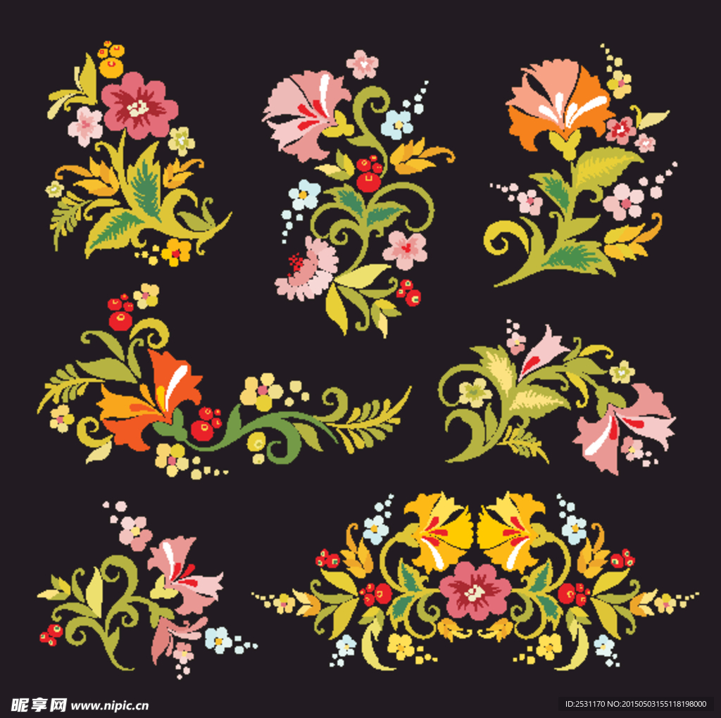 手绘花卉