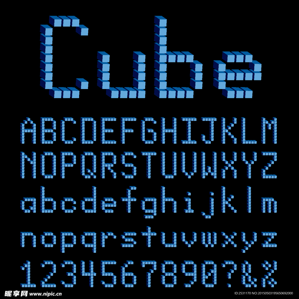 3d立体字母设计