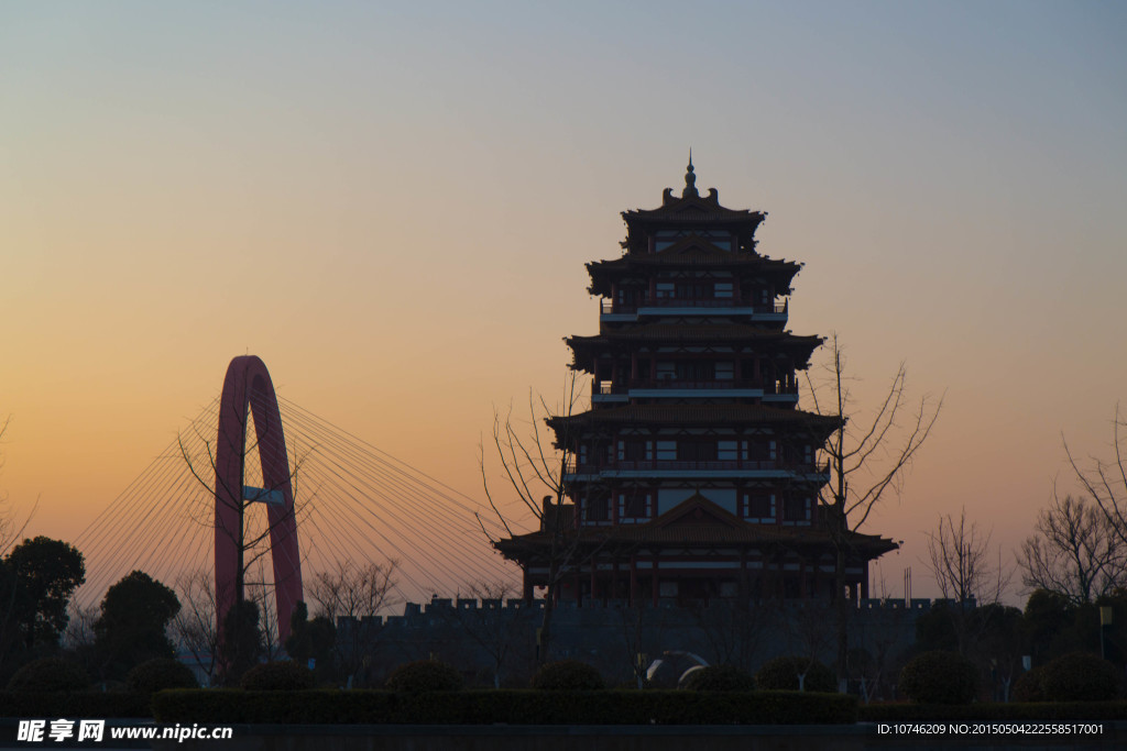 泗水阁 泗阳大桥