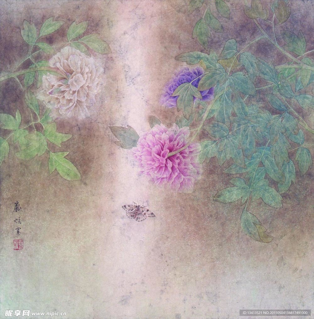 现代工笔 花鸟