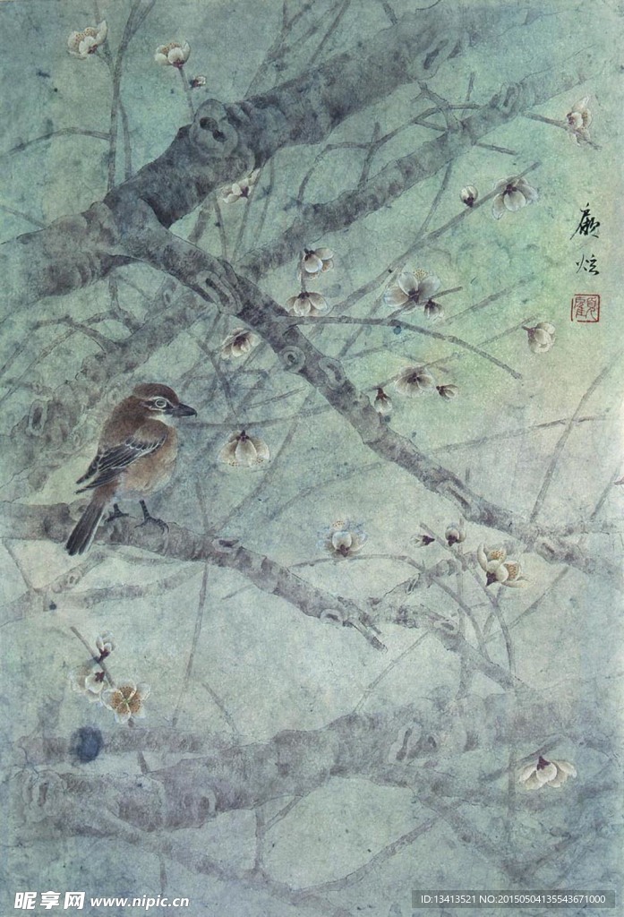 现代工笔 花鸟