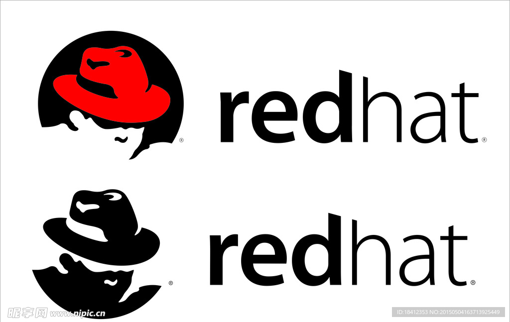 红帽Redhat LOGO