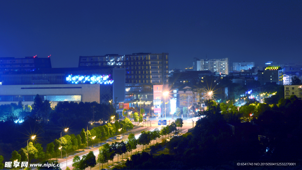 双流夜景