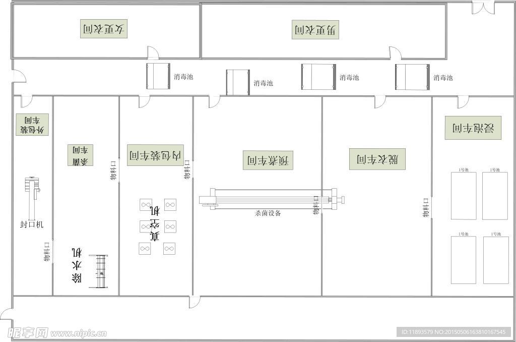 卤味加工小作坊平面图图片