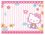hello kitty背景矢量