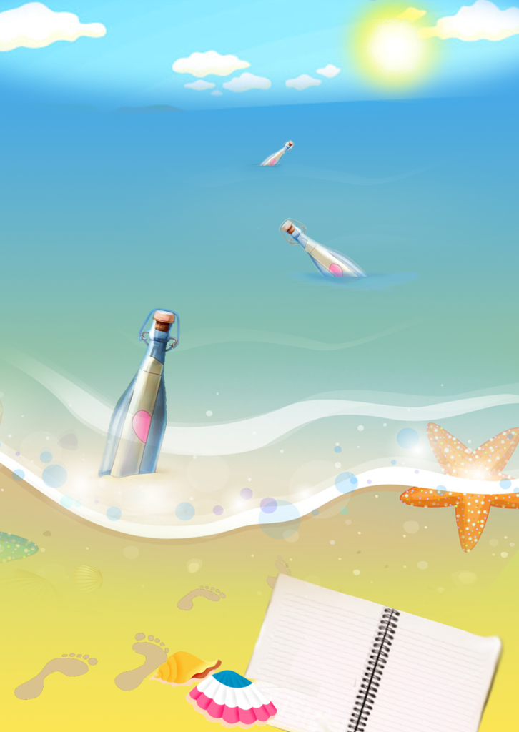 漂流瓶海报作品