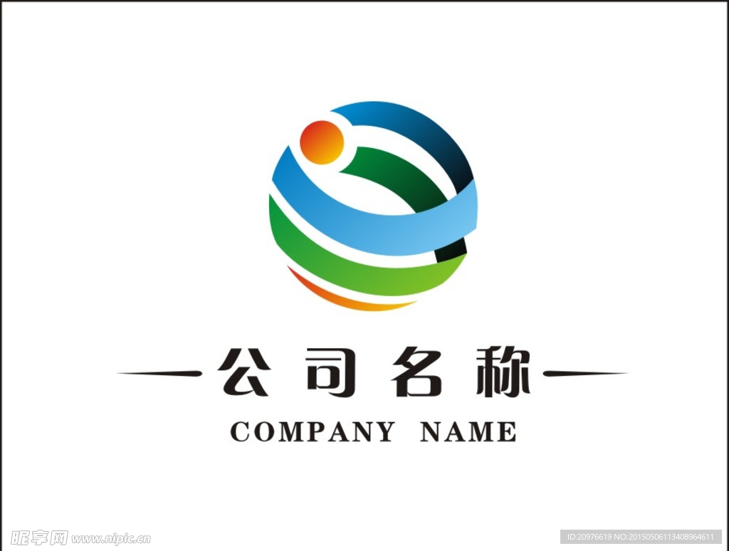 圆形大气logo设计