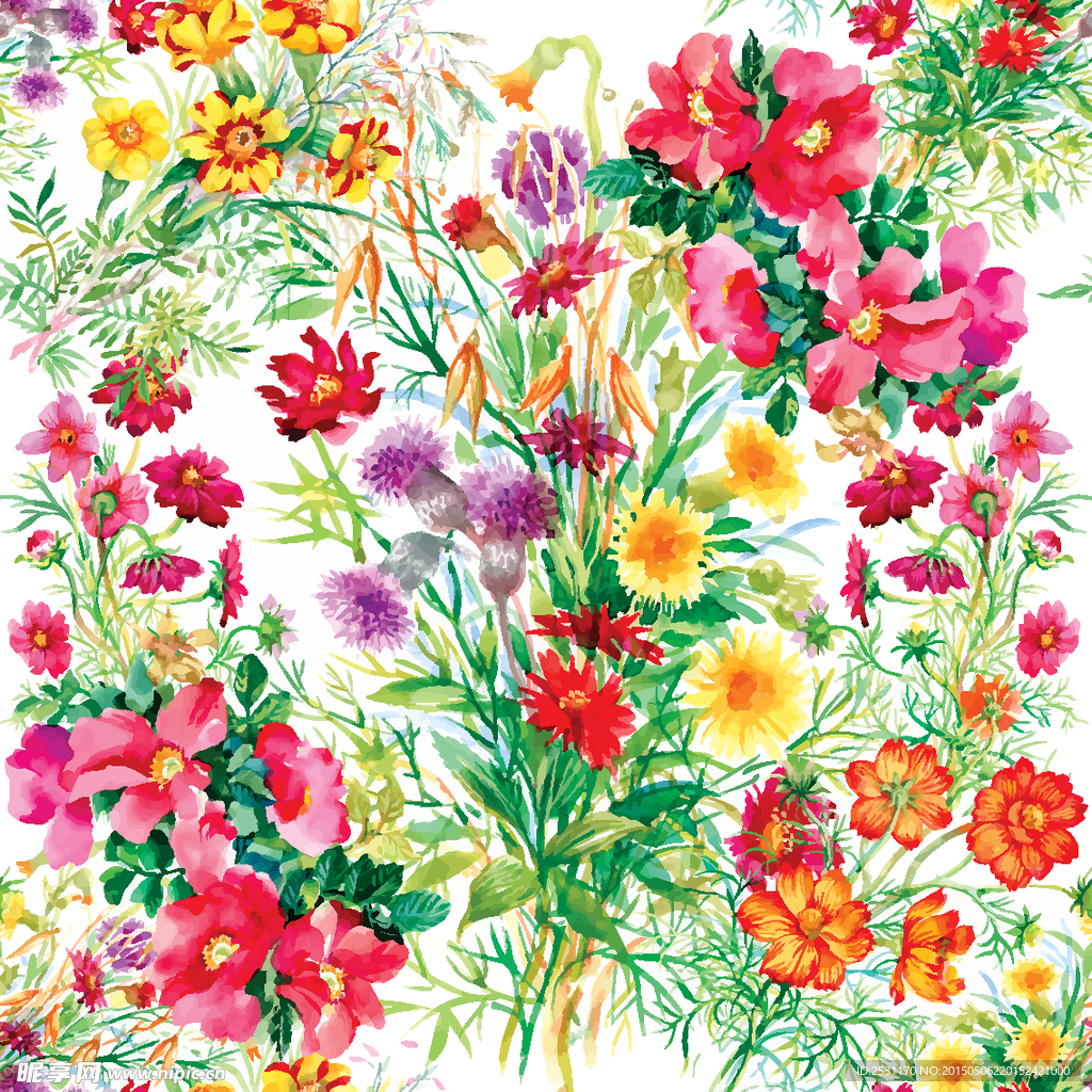 无缝花卉