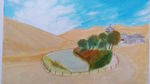 油画 沙漠