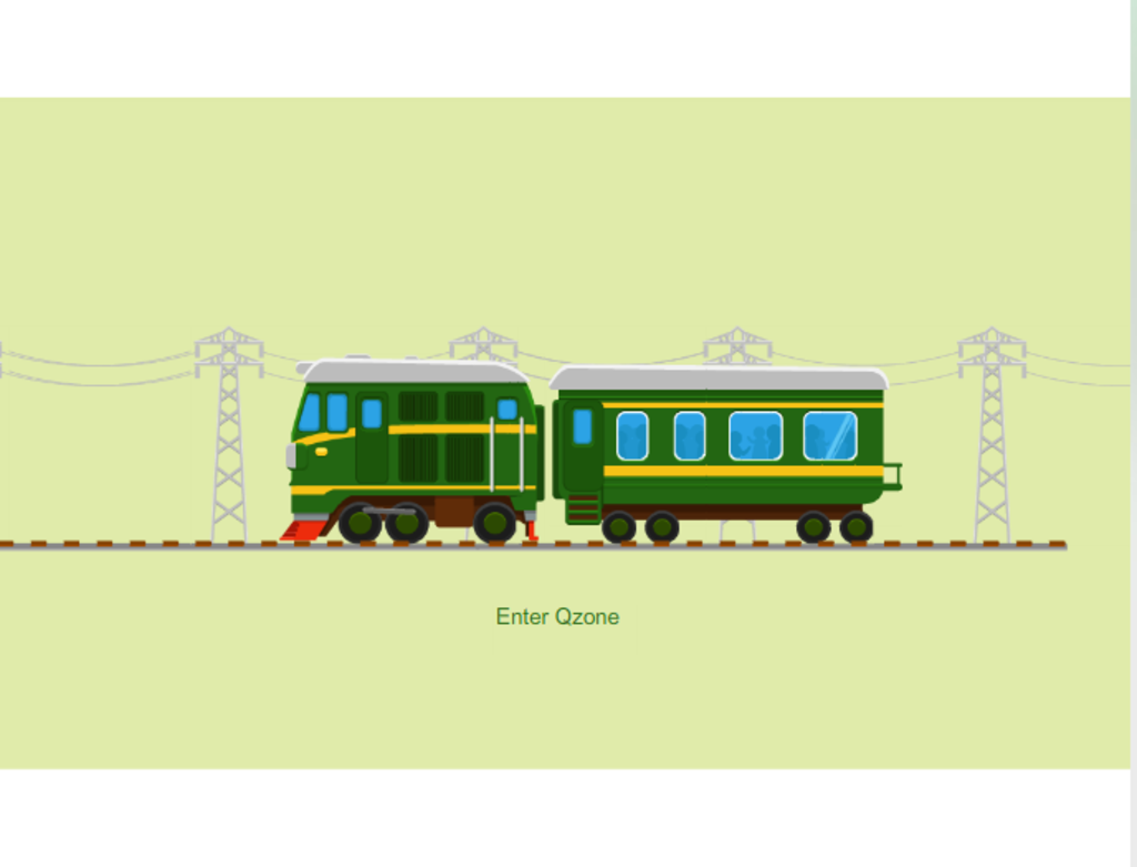 开动的绿皮火车flash动画