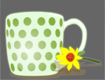 菊花和杯子flash矢量动画