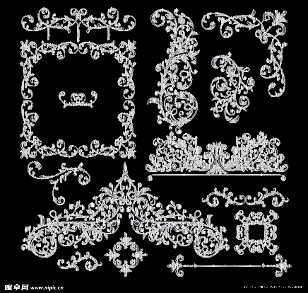 欧式花纹