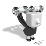 3D模型小人举着哑铃