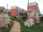 公园假山小路