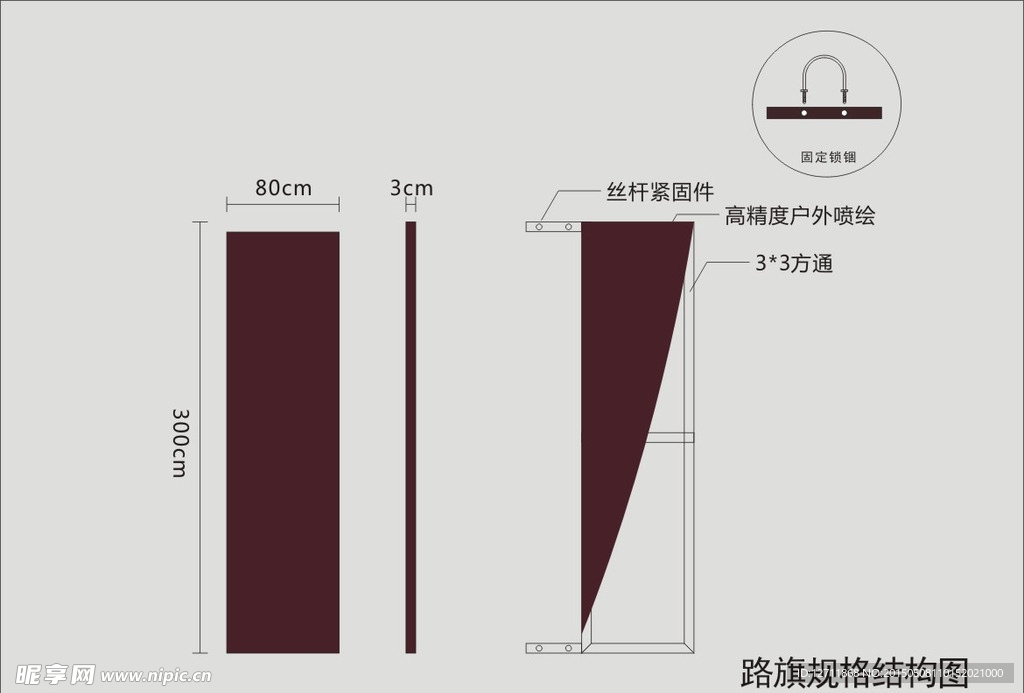 路旗结构图
