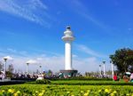 日照灯塔 海边 大海 海边城市