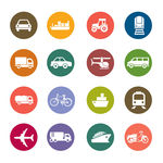 彩色交通运输图标