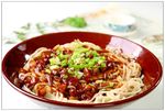 咸肉杭茄干拌面