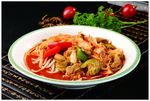 小白菜羊肉拌面
