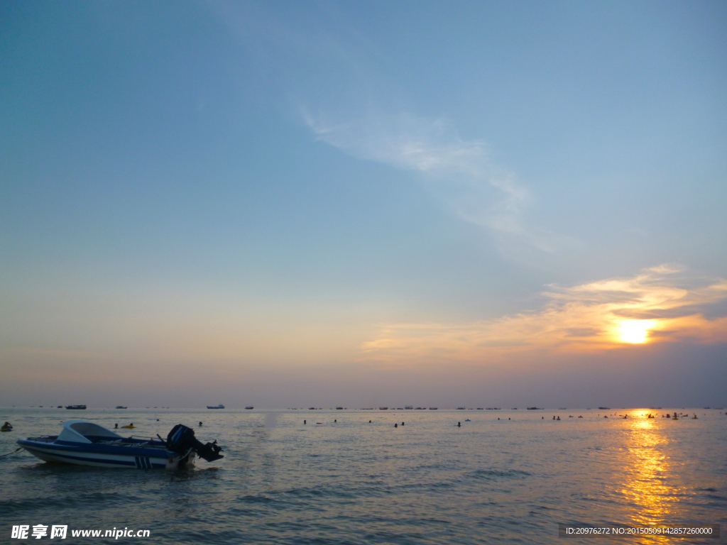 海边的夕阳