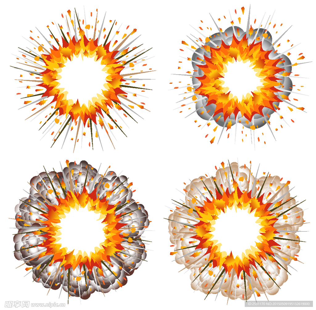 爆炸插图