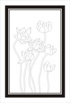 荷花无框画