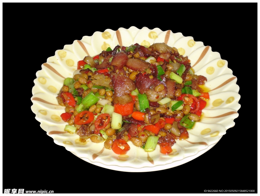 腊八豆炒腊肉