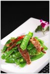 兰豆炒腊肉
