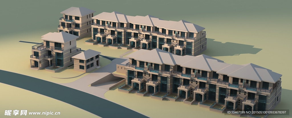 建筑 3D 模型