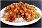 川椒土豆烧肉扒饭