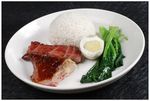 烧鹅腿双拼饭