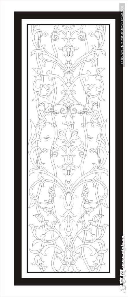 欧式玄关花纹