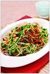 黑豆芽炒粉条