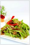 土芹炒五花肉
