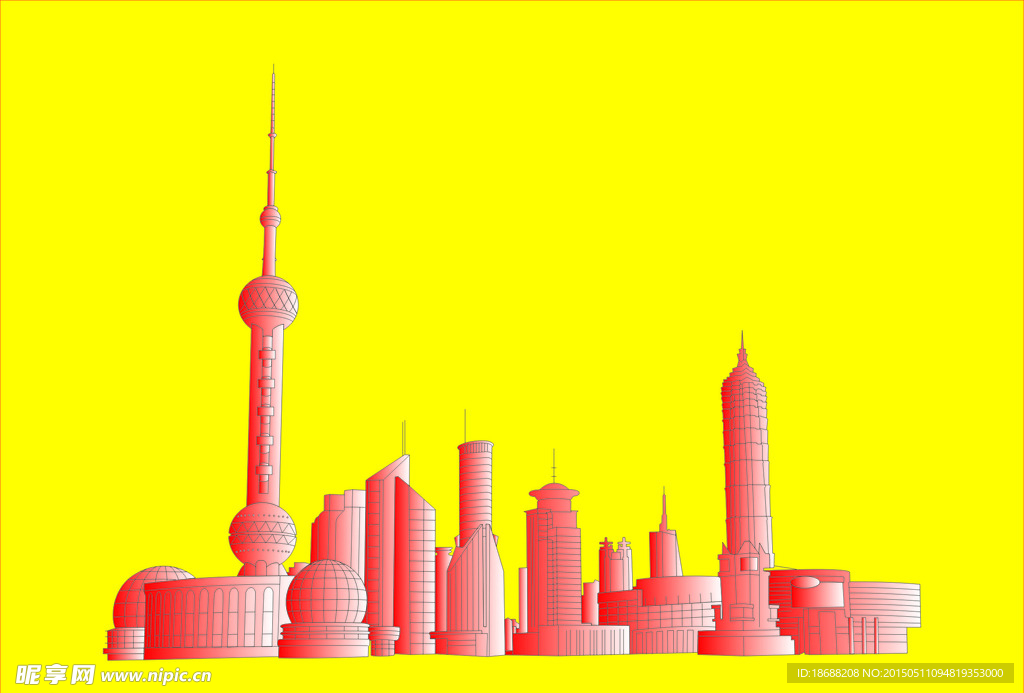 上海建筑矢量图