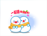 两个圣诞雪人flash动画素材