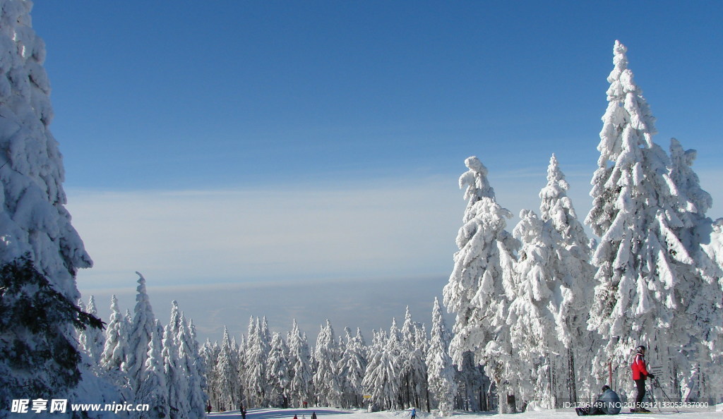 唯美祖山雪景