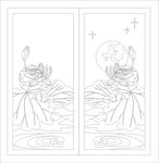荷花装饰画