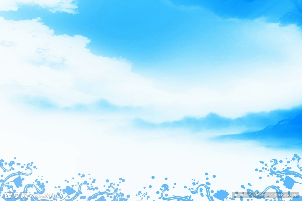 天空花纹背景 天空背景