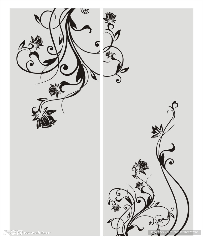 时尚移门花纹