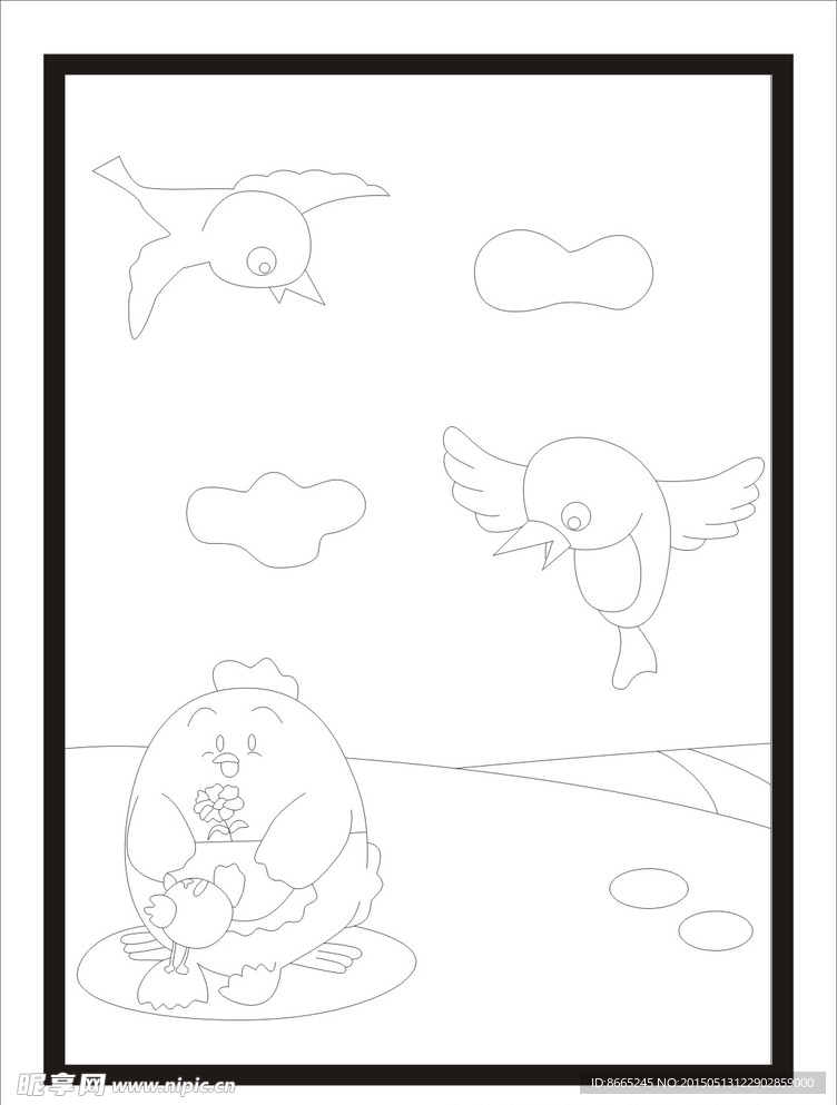 卡通小鸡