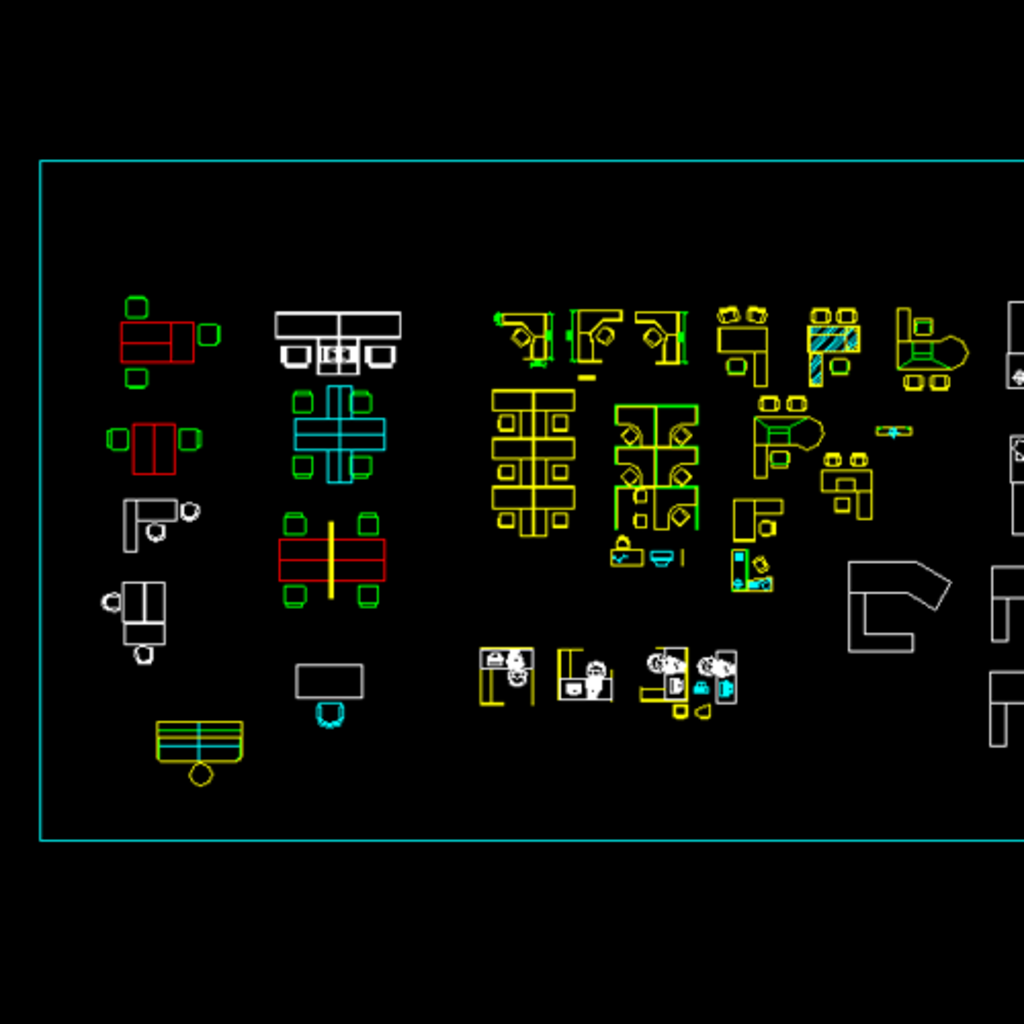 CAD 平面布置图素材 图块