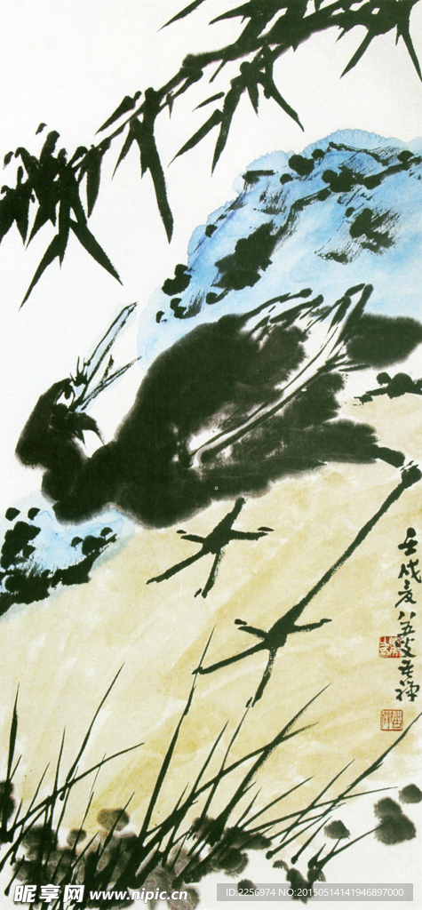 彩墨画